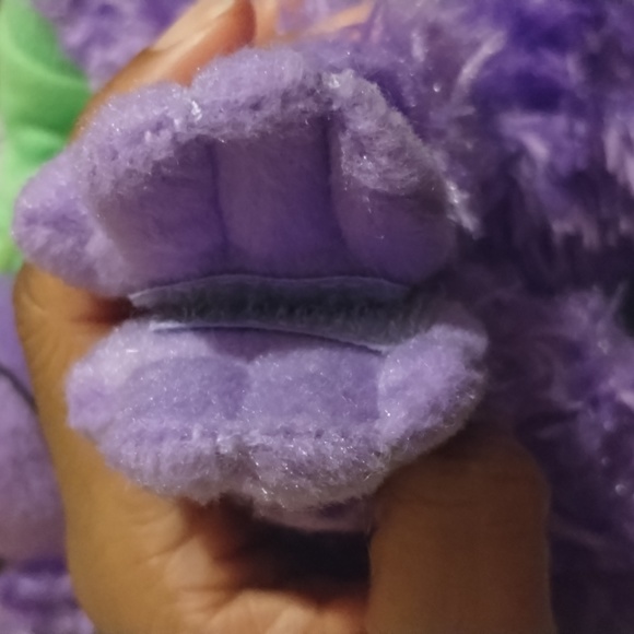 -The Petting Zoo Purple Hanging Monkey 1994 NASA Green Hoodie Plush 18in - Picture 10 of 16